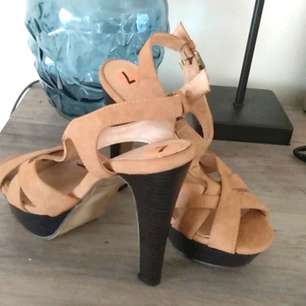 Madden Girl| High Heels| Camel Beige| Size 7| Never worn